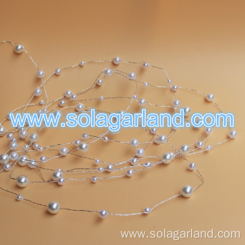 Acrylic Pearl Bead Garland Artificial Tree Branches